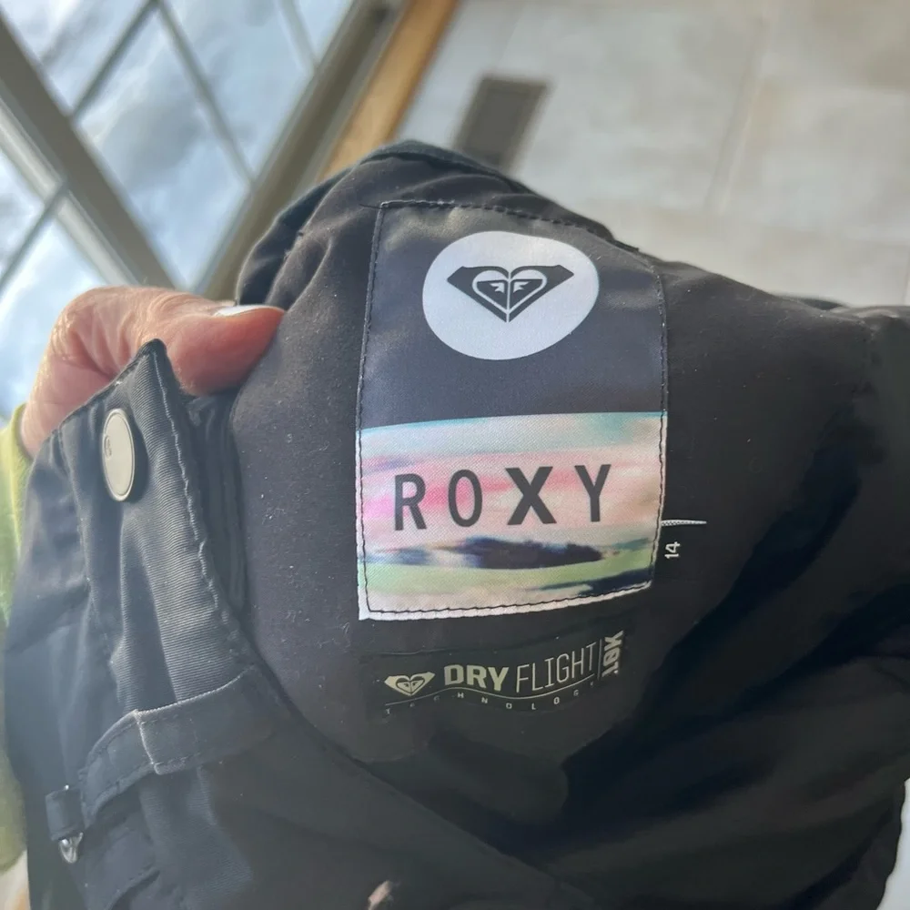 Roxy Girls Snow/ Ski Pant Black 14 - Picture 3 of 6